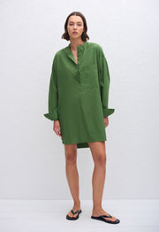 Popover Mini Shirt Dress - Cactus - Matteau